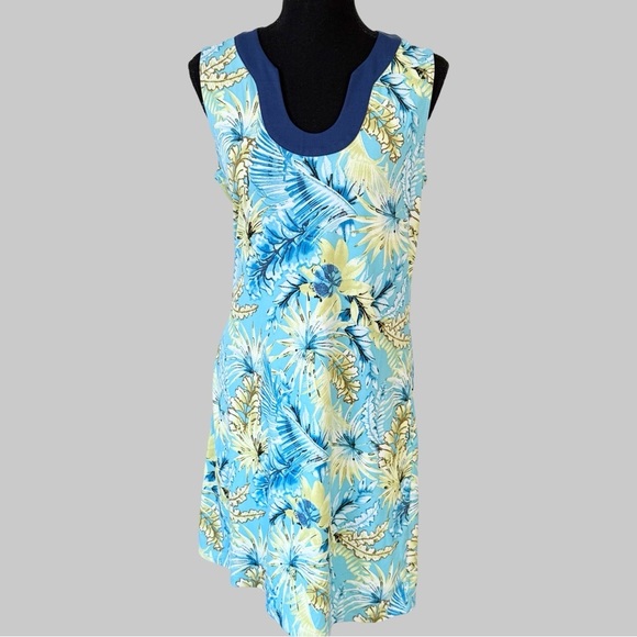 Simon Chang Sleeveless Tunic Jersey Dress - Picture 1 of 14
